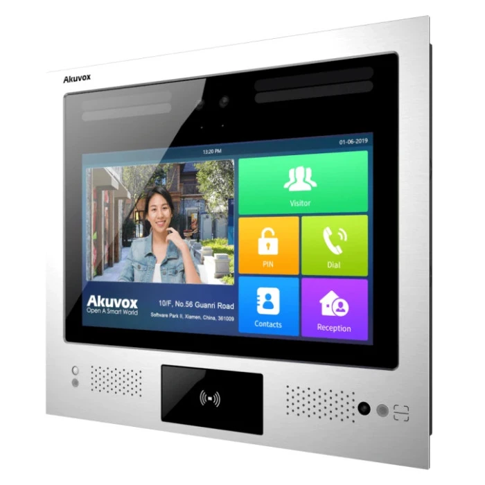 Многоабонентская вызывная панель Akuvox X916S Silver