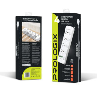 Мережевий фільтр ProLogix Premium PR-SC4408W 4/2m, 4xUSB White (PR-SC4408W)