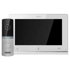 Комплект видеодомофона Arny AVD-7123 White/Silver