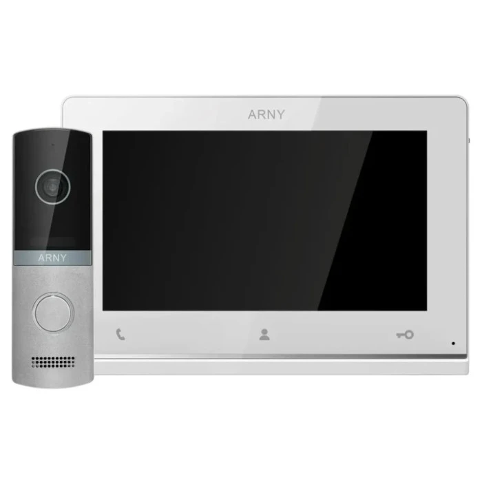 Комплект видеодомофона Arny AVD-7123 White/Silver