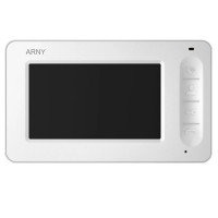 Комплект відеодомофона Arny AVD-4005 White/Dark brown