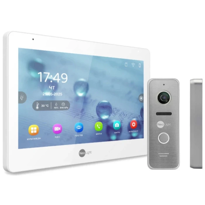 Комплект видеодомофона Neolight Mezzo Hybrid HD Kit (Mezzo Hybrid + Prime FHD) Silver