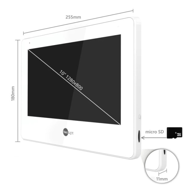 Видеодомофон Neolight MEZZO Hybrid White