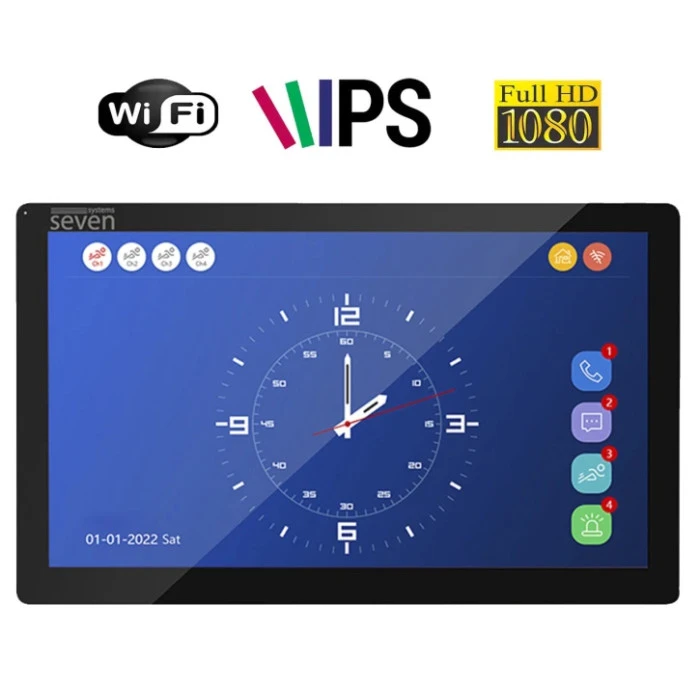 Видеодомофон SEVEN DP-7517FHDW IPS Black