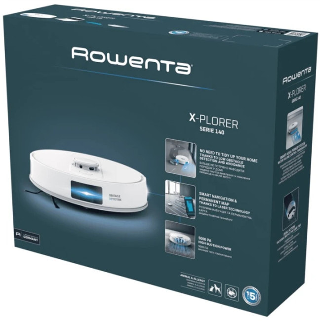 Робот-пилосос Rowenta X-PLORER Serie 140 Total Care (RR9177WH)