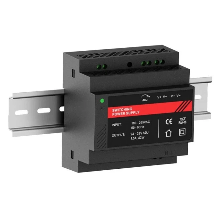 Джерело безперебійного живлення Kraft PSU-24015DIN(P) 24V з кріпленням на DIN-рейку (43-00111)