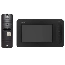 Комплект відеодомофону Arny AVD-4005 Black/Dark brown