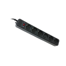 Сетевой фильтр Gembird SPG6-G-6B 1.8 м кабель, 6 розеток, черный Gembird 5095