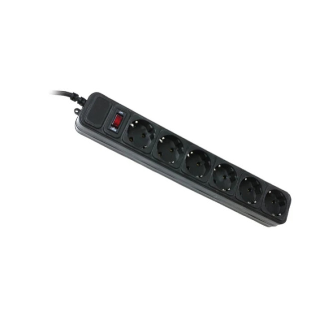 Сетевой фильтр Gembird SPG6-G-6B 1.8 м кабель, 6 розеток, черный Gembird 5095