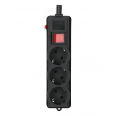 Сетевой фильтр Gembird черный, 4,5 м кабель, 3 розетки SPG3-G-15B-PRO Gembird 17564