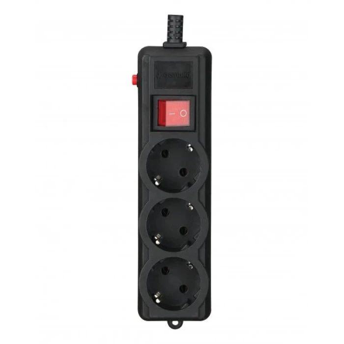 Сетевой фильтр Gembird черный, 4,5 м кабель, 3 розетки SPG3-G-15B-PRO Gembird 17564