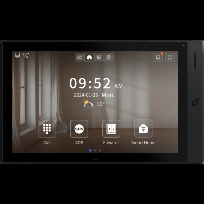 IP видеодомофон Dnake H618A с Wi-fi Black (00-00009447)