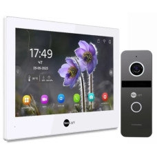 Комплект видеодомофона Neolight Alpha Hybrid IP Kit (Alpha Hybrid + Solo IP + РоЕ адаптер) Graphite