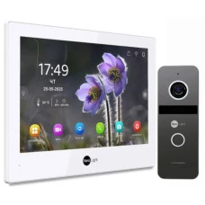 Комплект видеодомофона Neolight Alpha Hybrid IP Kit (Alpha Hybrid + Solo IP + РоЕ адаптер) Graphite