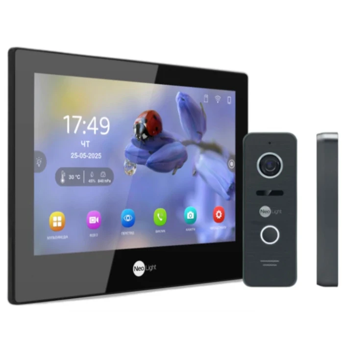 Комплект відеодомофону Neolight Alpha Hybrid HD Kit (Alpha Hybrid + Prime FHD) B/Black