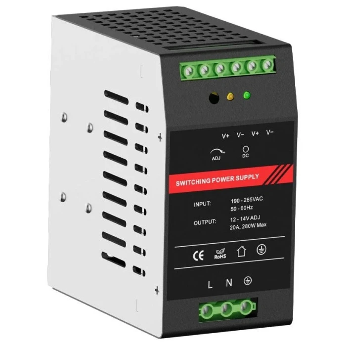 Джерело безперебійного живлення Kraft PSU-1220DIN з кріпленням на DIN-рейку (43-00110)