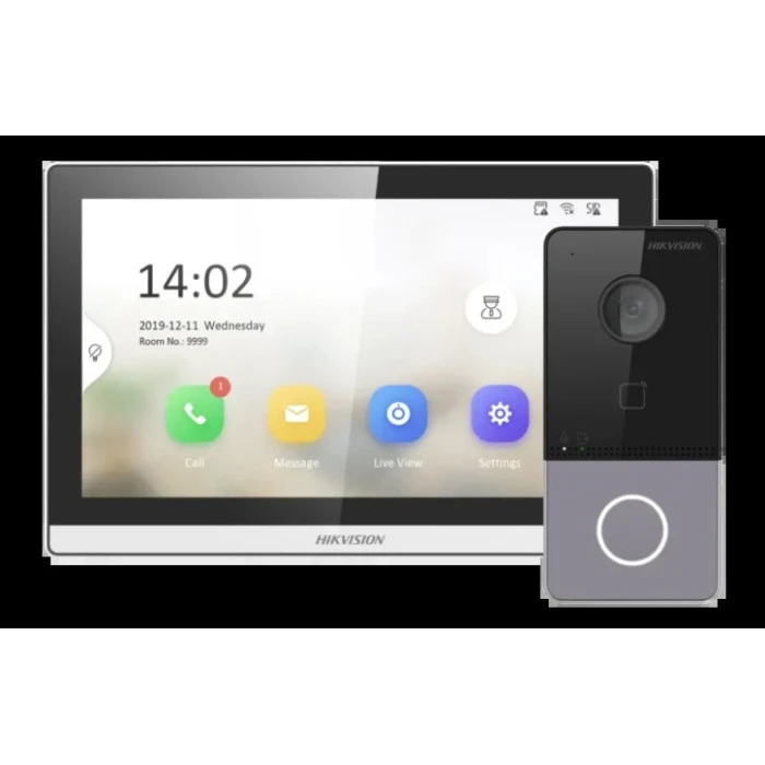 Комплект "Базовий" Hikvision DS-KH6350-TE1+DS-KV6103-PE1(С) Black