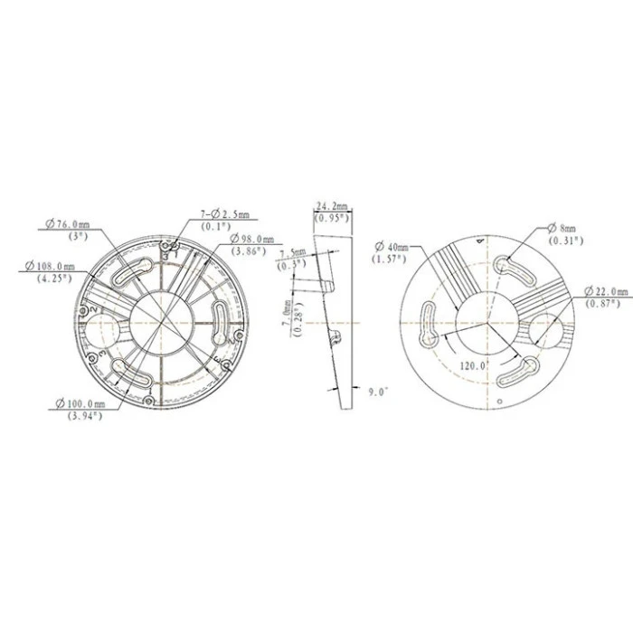 Монтажный адаптер для камеры Uniview TR-UM06-E-IN