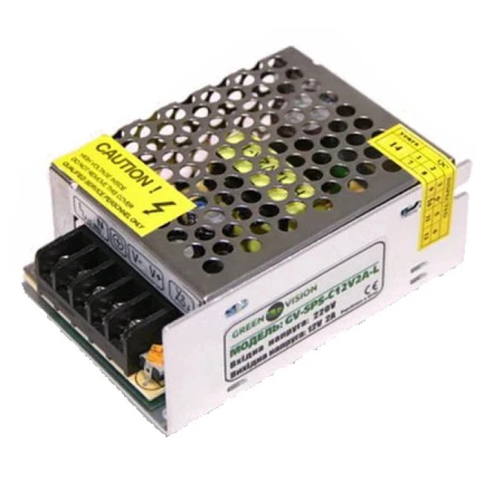 Імпульсний блок живлення GreenVision GV-SPS-C 12V2A-L (24W)