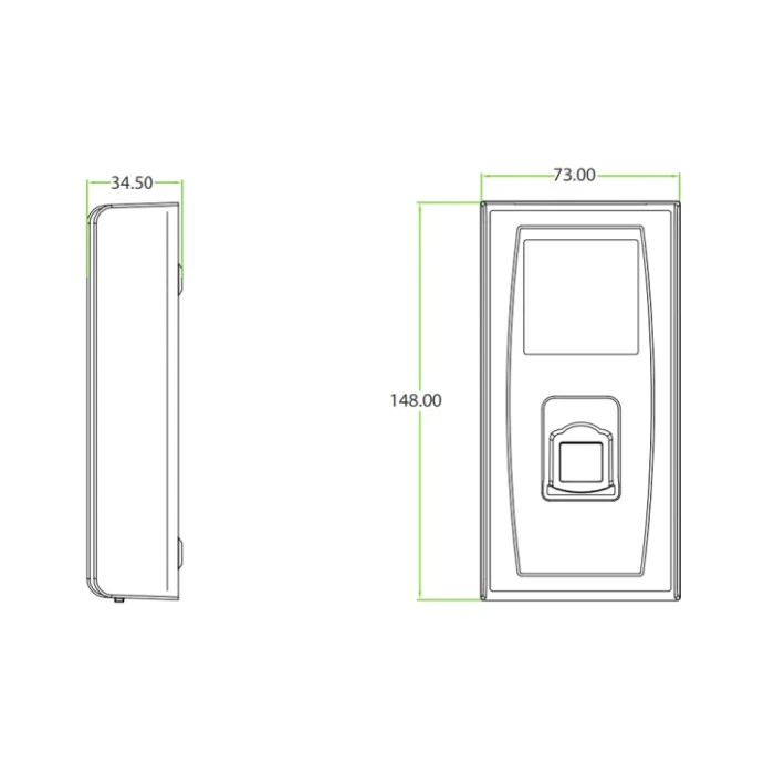 ZKTeco MA300-BT Біометричний термінал ZKTeco 7234