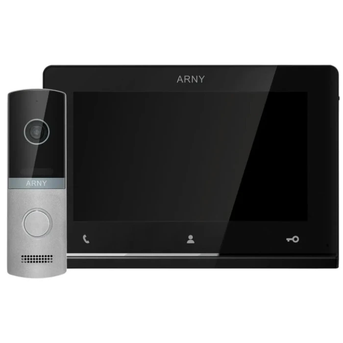 Комплект видеодомофона Arny AVD-7121 Black/Silver