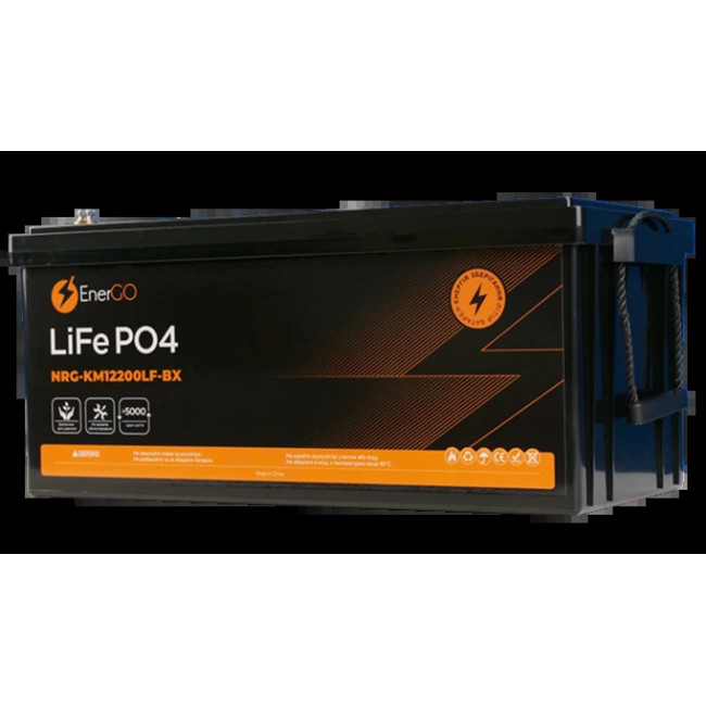 Аккумулятор EnerGo LiFePO4 12V 200Ah (NRG-KM12200LF-BX)