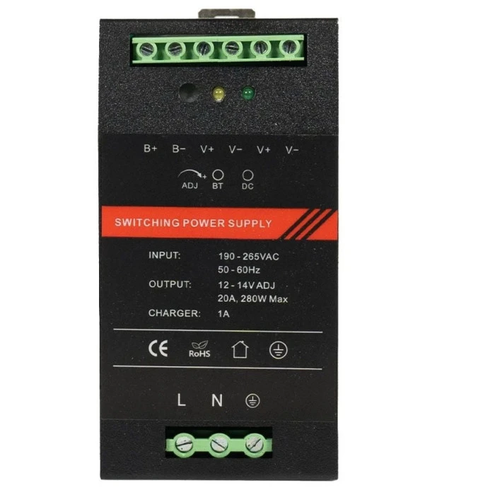 Джерело безперебійного живлення Kraft PSU-1220DIN з кріпленням на DIN-рейку (43-00110)