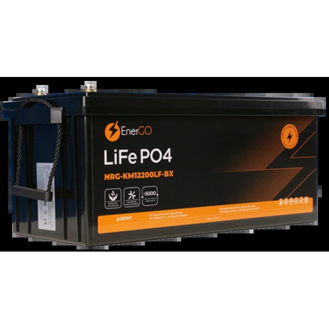 Аккумулятор EnerGo LiFePO4 12V 200Ah (NRG-KM12200LF-BX)