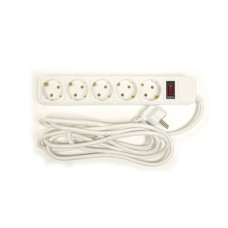 Сетевой фильтр PowerPlant 3 м, 3x1.5мм2, 10А, 5 розеток (JY-1056/3) PowerPlant 8953