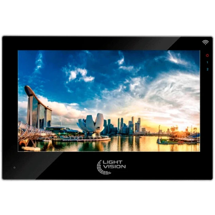 Видеодомофон Light Vision 7″ WiFi Tuya SINGAPORE FHD Black (82-00231)