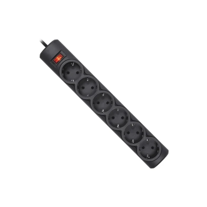 Сетевой фильтр питания Defender DFS 155, 5 m, 6 роз (99496) 16663