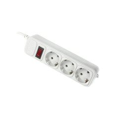 Сетевой фильтр Maxxter SPM3-G-10G 3 м кабель, 3 розетки, серый Maxxter 5085