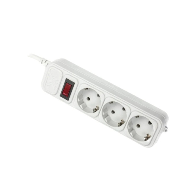 Сетевой фильтр Maxxter SPM3-G-10G 3 м кабель, 3 розетки, серый Maxxter 5085