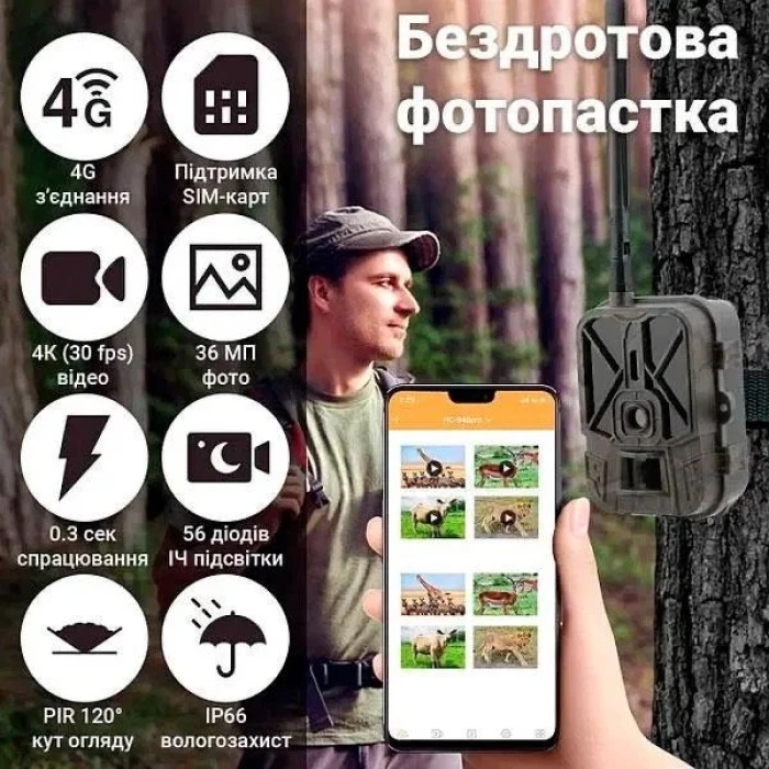 Фотопастка Suntek HC940Pro Li (30MP, 8000mAh)