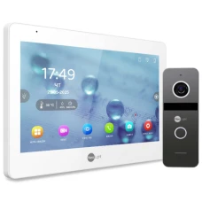 Комплект видеодомофона Neolight Mezzo Hybrid IP Kit (Mezzo Hybrid + Solo IP + РоЕ адаптер) Graphite