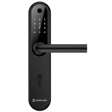 Розумний біометричний замок SEVEN LOCK SL-7768BF (85мм) Black