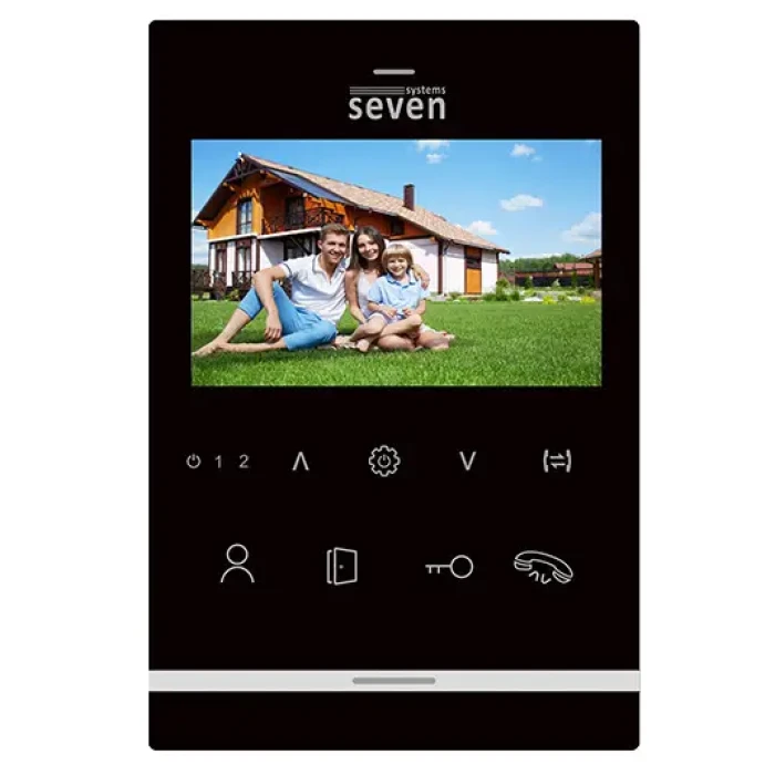 Видеодомофон SEVEN DP–7541 Black