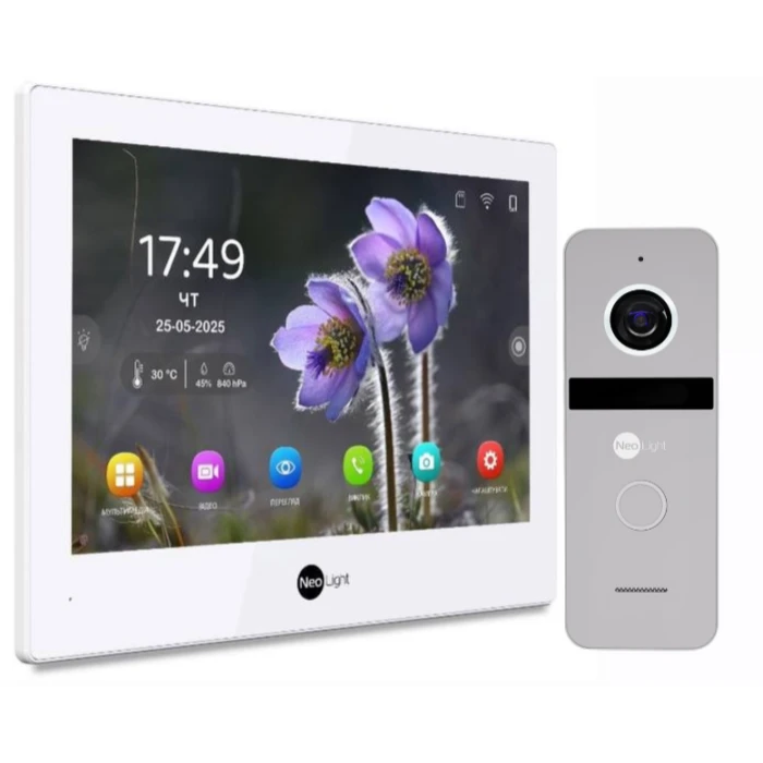 Комплект видеодомофона Neolight Alpha Hybrid HD Kit (Alpha Hybrid + Solo FHD) Silver