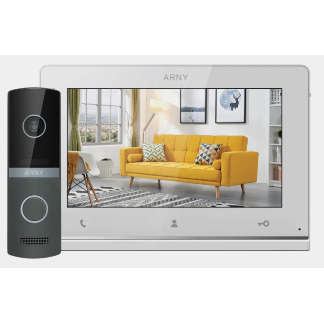 Комплект видеодомофона Arny AVD-7123 White/Graphite
