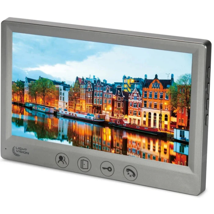 Видеодомофон Light Vision 7″AMSTERDAM FHD Grey (82-00237)