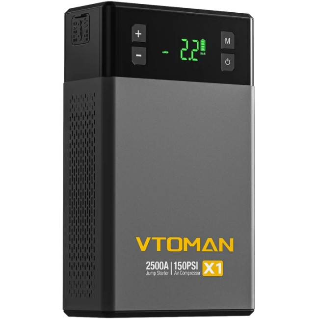 Автономное пусковое устройство Vtoman Jump Starter X1 2500A с компрессором 150PSI (X1_VTOMAN)