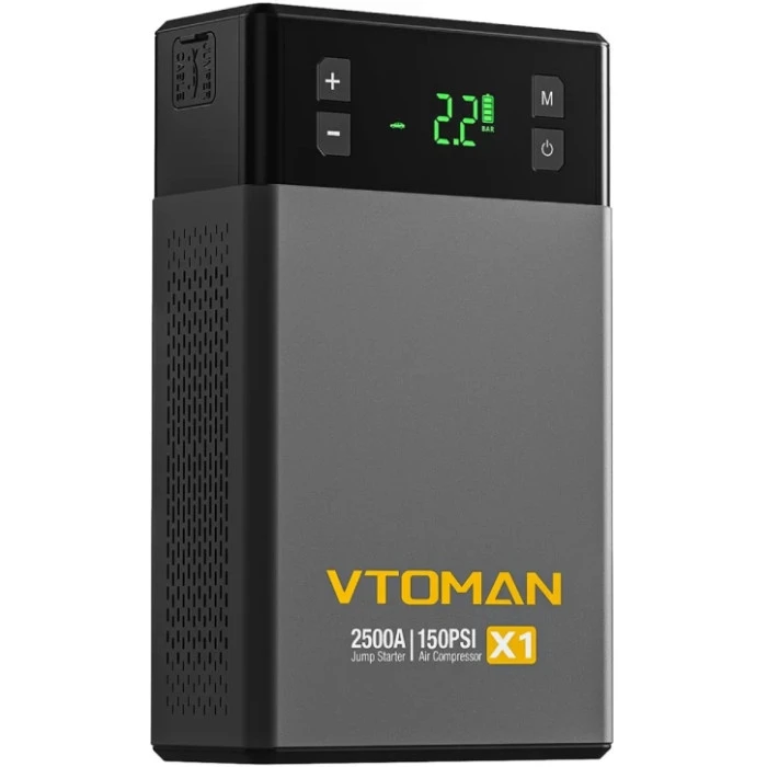 Автономное пусковое устройство Vtoman Jump Starter X1 2500A с компрессором 150PSI (X1_VTOMAN)