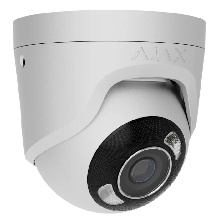 Дротова охоронна IP-камера Ajax TurretCam HL (5 Mp/2,8 mm) White (126261.197.WH1)