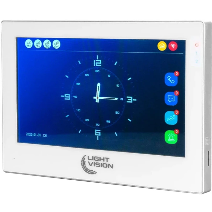 Видеодомофон Light Vision 7″ WiFi Tuya SINGAPORE FHD White (82-00230)