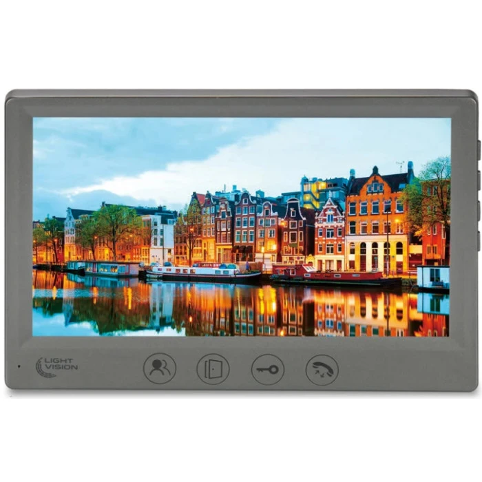 Видеодомофон Light Vision 7″AMSTERDAM FHD Grey (82-00237)