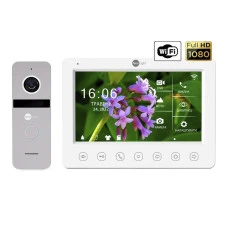Комплект відеодомофону Neolight NeoKIT HD WiFi Silver