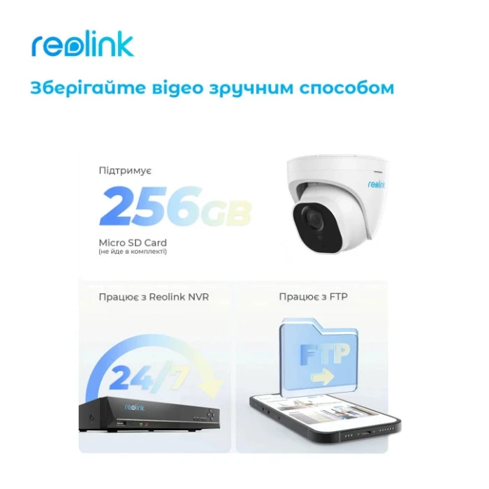 IP-видеокамера Reolink P334 2.8мм White (RLC-820A)