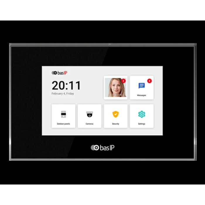 IP відеодомофон Bas-IP AQ-07LL Black