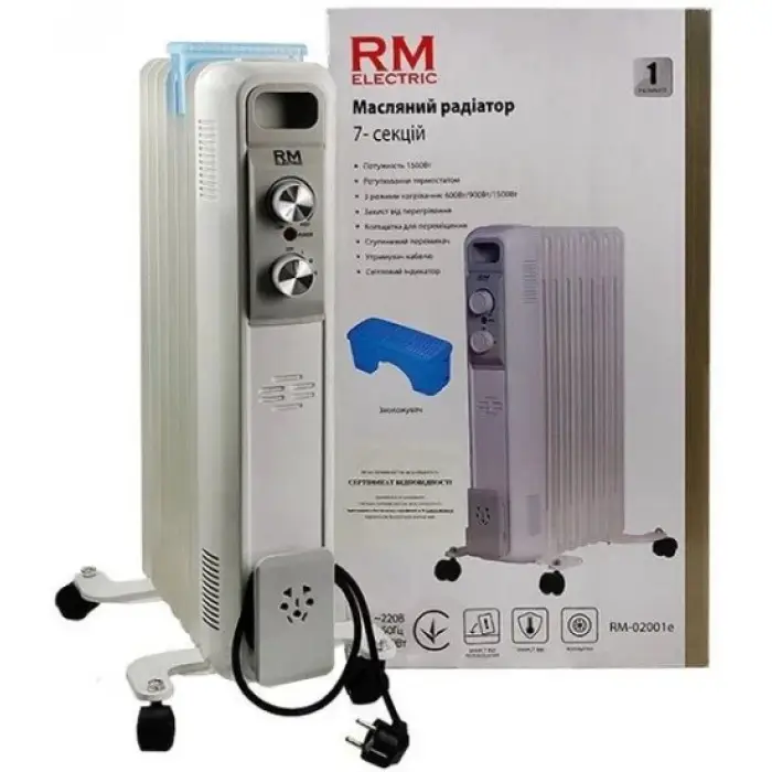 Обігрівач масляний RM Electric RM-02001E
