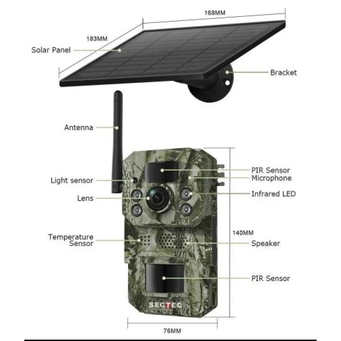 Фотопастка Sectec ST-HC809 GPS (7800mAh)